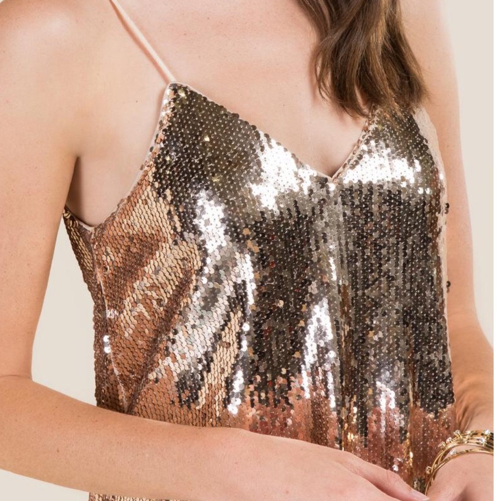 Gold Sequin Dress